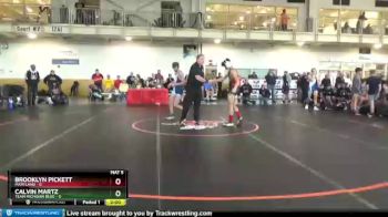 114 lbs Placement Matches (8 Team) - Brooklyn Pickett, Maryland vs Calvin Martz, Team Michigan Blue