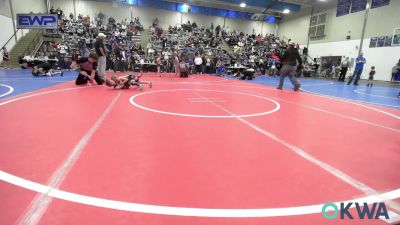 49 lbs Quarterfinal - Killian Harbaugh, Black Fox Wrestling Club vs Achilles Davie, Salina Wrestling Club