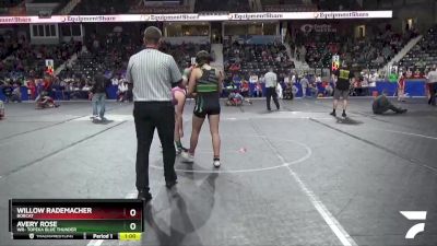 140 lbs Cons. Round 1 - Willow Rademacher, Bobcat vs Avery Rose, WR- Topeka Blue Thunder