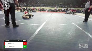 4A-120 lbs Quarterfinal - Chance Fisher, TUTTLE vs Brogan O`Neal, CATOOSA