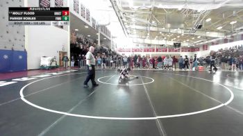 100 lbs Quarterfinal - Molly Flood, Barnstable vs Parker Robles, Framingham