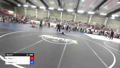 144 kg Semifinal - Ethan Hice, Cedaredge Bruins vs Colton Kelley, Cornerstone Wrestling Club
