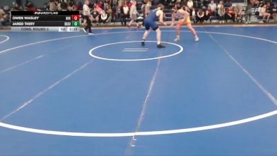 184 lbs Cons. Round 3 - Owen Wasley, Augustana (SD) vs Jared Thiry, South Dakota State