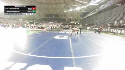 Boys 1A 106 lbs Champ. Round 2 - Clancy Olson, Riverside vs Jacob Gambito, Wapato