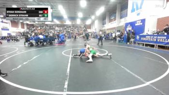 106 lbs Cons. Round 4 - Ethan Gonzales, Exeter Union vs Derrick Strahm, Holtville
