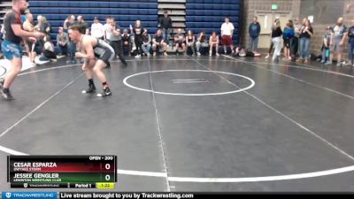 200 lbs Round 3 - Cesar Esparza, Owyhee Storm vs Jessee Gengler, Lewiston Wrestling Club