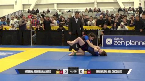 MAGDALENA MIA OWCZAREK vs KATERINA ASIMINA KALIVITIS 2025 World IBJJF Jiu-Jitsu No-Gi Championship