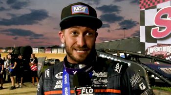 Justin Grant Reacts After Late Race Pass To Win Lawrenceburg Indiana Sprint Week Feature