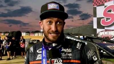 Justin Grant Reacts After Late Race Pass To Win Lawrenceburg Indiana Sprint Week Feature