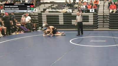 120 lbs 2nd Wrestleback (16 Team) - Isaac Gallegos, Sonoraville vs Samuel Williams, Franklin County