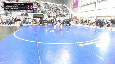 U20 Women - 76 lbs Cons. Round 2 - Priscilla DeWitt, NC vs Angela Salazar, CA