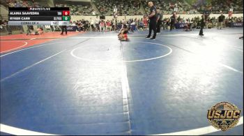 52 lbs Consi Of 4 - Alaina Saavedra, Top Rank Hammers vs Ryker Carr, SlyFox Wrestling Academy