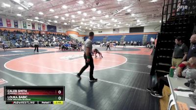 174 lbs Cons. Round 2 - Caleb Smith, Elmhurst University vs Louka Babic, Case Western Reserve