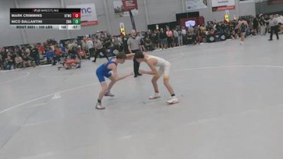 106 lbs Cons. Sub-rd Of 32 - Mark Crimmins, BTWC vs Nico Ballantini, Sebolt Wrestling Academy