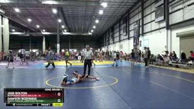 55 lbs Cons. Round 1 - Dawson Boehning, North Carolina Wrestling Factory vs Jase Bolton, BeastWorks Wrestling Club