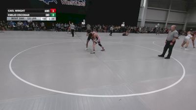 120 lbs Champ. Rd Of 64 - Cael Wright, Alber Athletics Wrestling Club vs Emilio Escobar, Granite Wrestling Club