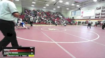 105 lbs 1st Place Match - Norah Watkins, ROCK PORT vs Suzette Mendez, OAK PARK