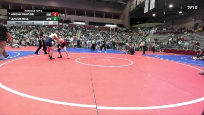 152 lbs Quarterfinal - Keegyn Traylor, Little Rock Wrestling Club vs Landon Hall, Benton Parks Youth Wrestling
