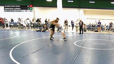 132 lbs Round Of 32 - Slater Hicks Hicks, CA vs Demetrios Carrera, IL