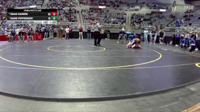 126 lbs Quarterfinal - Dane Pippenger, East Noble vs Sean Harris, New Haven