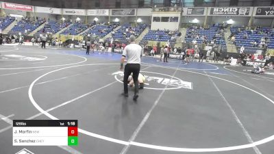 126 lbs Quarterfinal - Jayden Morfin, New Mexico Bad Boyz vs Sammy Sanchez, Cheyenne East