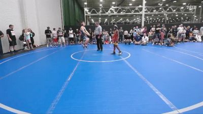 92 lbs Round 5 (6 Team) - Mason Worthy, Mat Assassins Red vs Preston Dorn, Kings