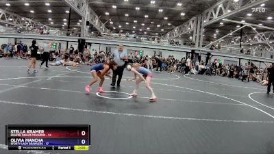 95 lbs Semis (4 Team) - Olivia Mancha, 5forty Lady Brawlers vs Stella Kramer, Kraken Dream Crushers