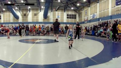 6U Boys FS - 50 lbs Champ. Round 1 - Chase Applegate, Contenders Wrestling Academy vs Micah Kelly, Contenders Wrestling Academy