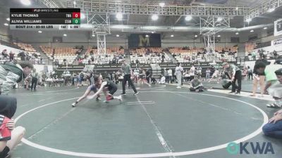 80-85 lbs Rr Rnd 2 - Kylie Thomas, Thomas Wrestling Academy vs Alivia Williams, Standfast