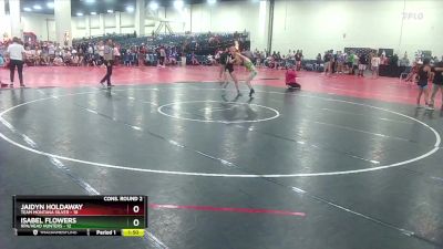 125 lbs Semis & Wb (16 Team) - Isabel Flowers, RPA/Head Hunters vs Jaidyn Holdaway, Team Montana Silver