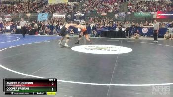 AA - 205 lbs 1st Place Match - Anders Thompson, Flathead (Kalispell) vs Cooper Freitag, Billings West