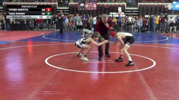 74/81 Cons. Round 1 - Ryder Griffith, Glendive Mat Devils vs Kale Stokes, Conrad Wrestling Club
