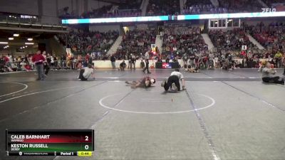 80 lbs Cons. Round 2 - Caleb Barnhart, Wamego vs Keston Russell, Derby