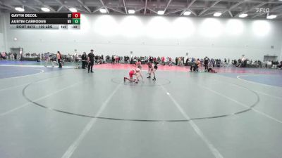 106 lbs Consi Of 16 #1 - Gavyn DeCol, UT vs Austin Carrodus, WV