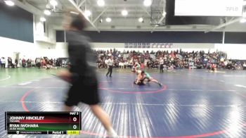 132 lbs Champ. Round 3 - Johnny Hinckley, Yucaipa vs Ryan Iwohara, Aliso Niguel