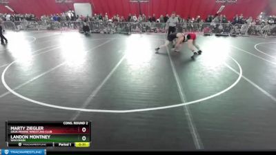 157 lbs Cons. Round 2 - Landon Montney, Wisconsin vs Marty Ziegler, Sauk Prairie Wrestling Club