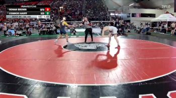 6A 165 lbs Champ. Round 1 - Connor Hauff, Meridian vs Ronan Brown, Owyhee