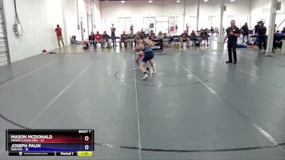 125 lbs Semis & 1st Wrestleback (8 Team) - Mason McDonald, Pennsylvania Red vs Joseph Paun, Indiana