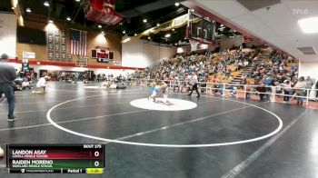 98 lbs Semifinal - Raiden Moreno, Worland Middle School vs Landon Asay, Lovell Middle School