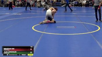 120 lbs Cons. Round 6 - Alex Gonzales, NAPOLEON vs Braedan Dix, HICKSVILLE