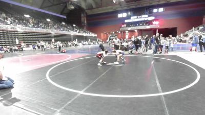 65 lbs Quarterfinal - Lincoln Wilkinson, Douglas WC vs Gabe Ryan, Thermopolis WC