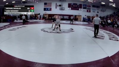 285 lbs 1st Place Match - Michael Douglas, Wisconsin-La Crosse vs Josh Woodrey, Augustana (il)