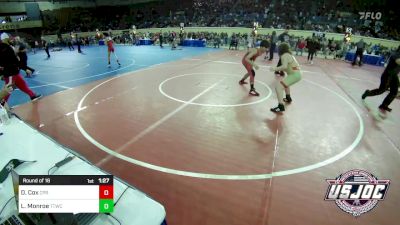 140 lbs Round Of 16 - Danny Cox, Panther Youth Wrestling vs Lain Monroe, Team Tulsa Wrestling Club