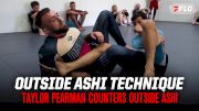 Taylor Pearman Shows How To Pass And Counter Leg Lock Against Outside Ashi | Jiu-Jitsu Technique