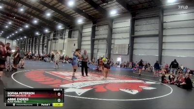 180 lbs Semis - R1 Wb - Abbie Enders, Black Mambas vs Sophia Peterson, Badger Girls Elite