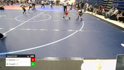 70 lbs Consi Of 8 #2 - Carter Dodson, Mountain Home Flyers vs Wyatt Faught, Panther Youth Wrestling