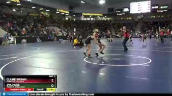 120 lbs Champ. Round 2 - Eva Heise, Waverly-Shell Rock vs Claire Brown, Iowa City, City High