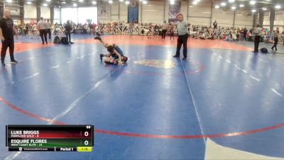 68 lbs Rd# 4- 2:00pm Friday Final Pool - Esquire Flores, West Coast Elite vs Luke Briggs, Maryland GOLD