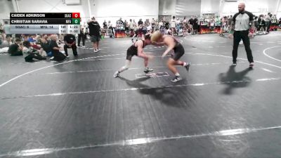 132 lbs Round 2 (4 Team) - Christian Saravia, MF Army vs Caiden Adkinson, SGAC