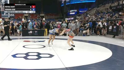 100 lbs Cons. Rd Of 32 - Petra Hart, Illinois vs Kendra Ege, Illinois